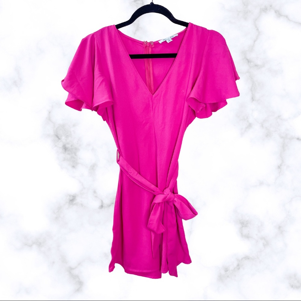 Hot Pink Spring Summer Romper